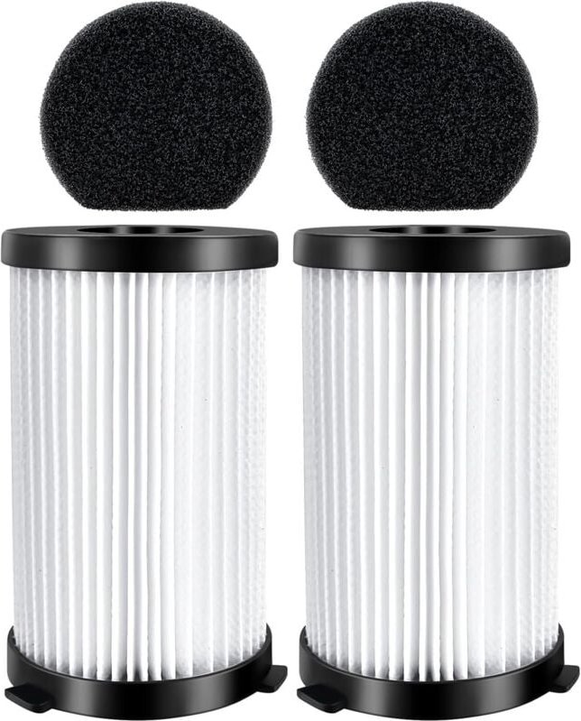 Set mit 2 Ersatz-Schwammfiltern für die Staubsauger MooSoo D600/D601, Akitas AK585K V8, iwoly V600, Goodmans 356277, Ari...