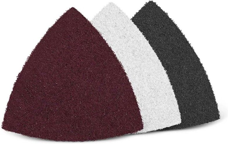 Fleece Schleifvliese, 93 mm, f. Deltaschleifer, Faservlies (10 Stk.) grob (ca. k 80) - Menzer