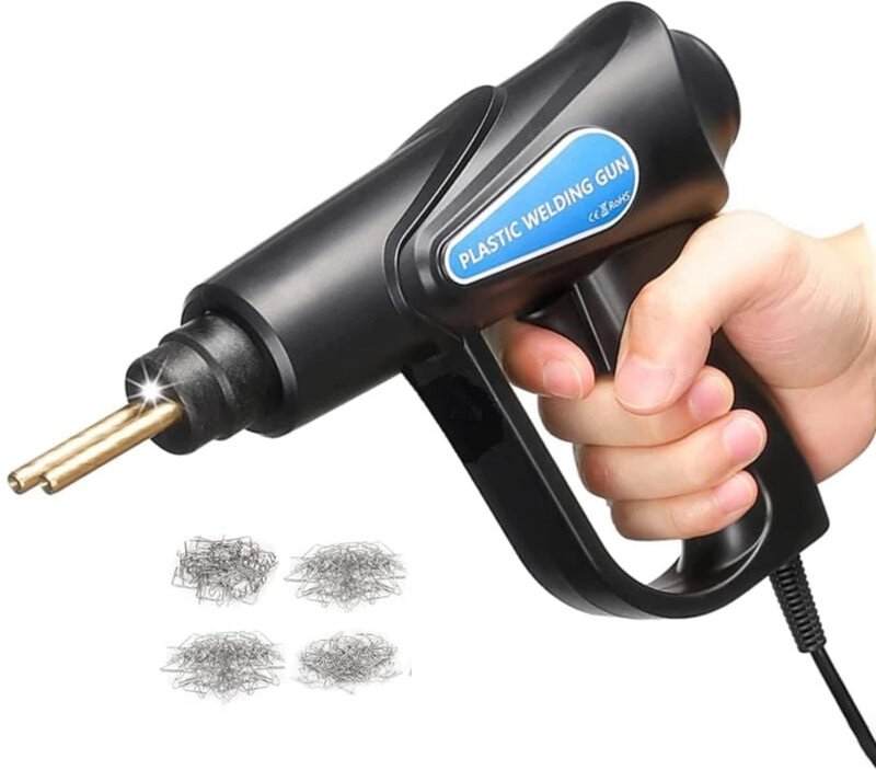 70-W-Kunststoffschweißset, Kunststoffreparaturset mit 4 Heißtackern für die Stoßstangenreparatur, Kunststoffschweißgerät...