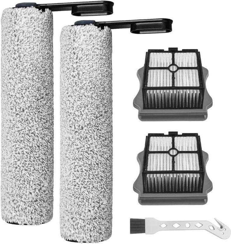 Ersatzbürstenwalze und HEPA-Filter für Tineco Floor One S5 / S5 Pro / S5 Pro 2 / S5 Extreme Nass- und Trockensauger, 2 B...