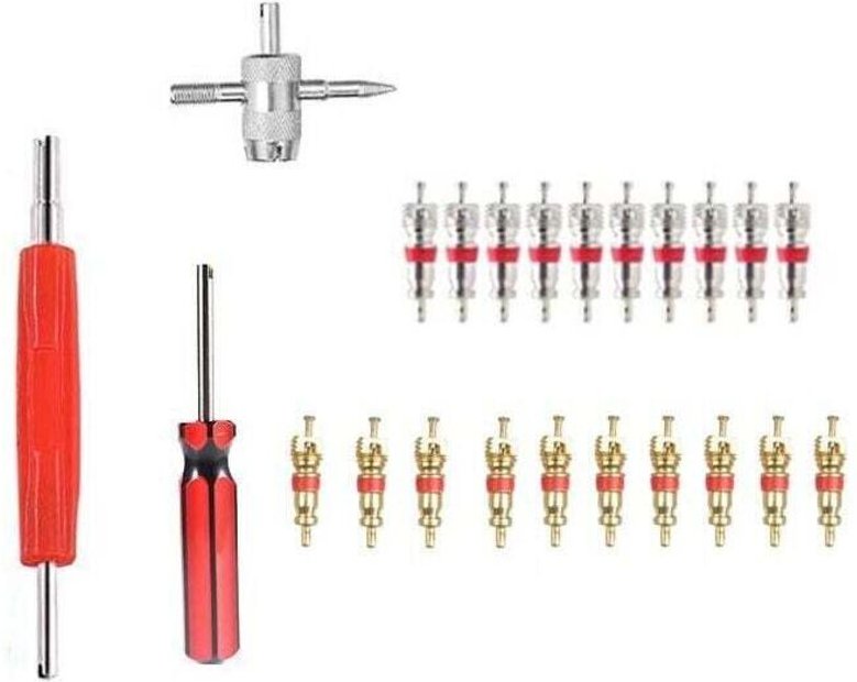Jeu d'outils de noyau de valve Outil de retrait de noyau de valve 23 pièces