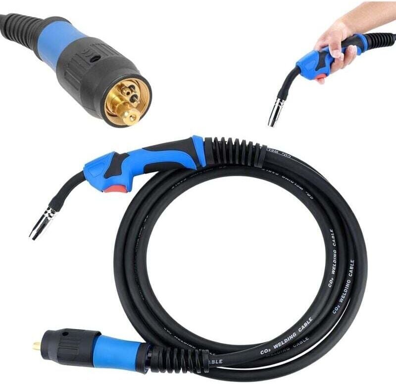 Meter mig mag MB15 15AK Drahtschweißbrenner mit Euro-Anschluss für halbautomatische luftgekühlte Gasschweißmaschine