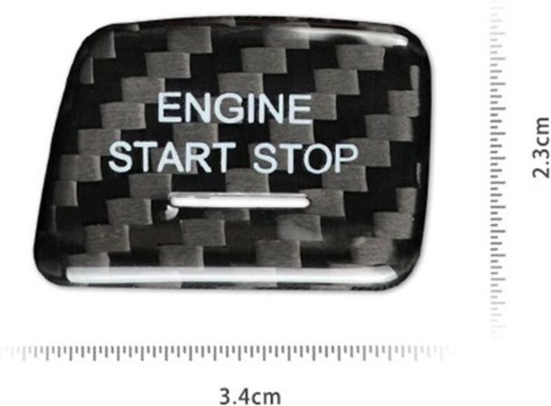 Start-Stopp-Druckknopf für Camaro Corvette C7 Automotor-ZüNdschalterknopfabdeckung Dekorationsverkleidung (A)