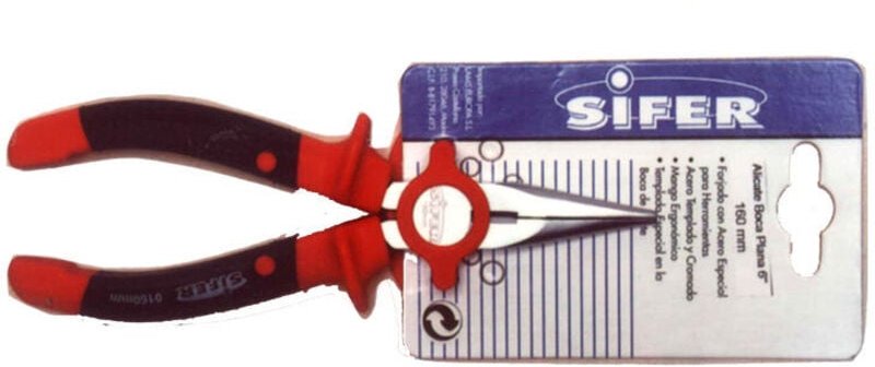 B/Flachrundzange 6' Satin E1511 Professional - Sifer