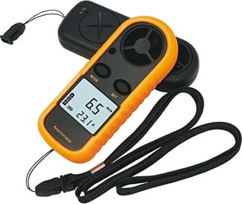 LCD-Digital-Anemometer zur Messung der Windgeschwindigkeit, CFM/CMM-Infrarotthermometer, NTC-Temperatur