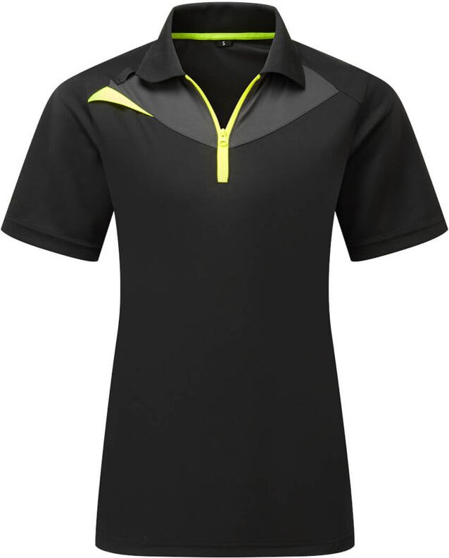 Damen Polo Kurzarm Dx4 - Größe L - Schwarz - Portwest