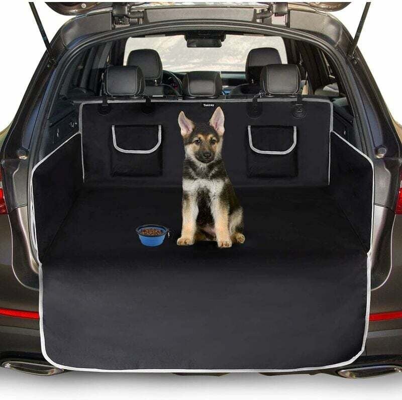 Universelle Kofferraumabdeckung für Hunde, 2 große Taschen, wasserdicht und rutschfest, 185 x 105 cm große Kofferraumabd...