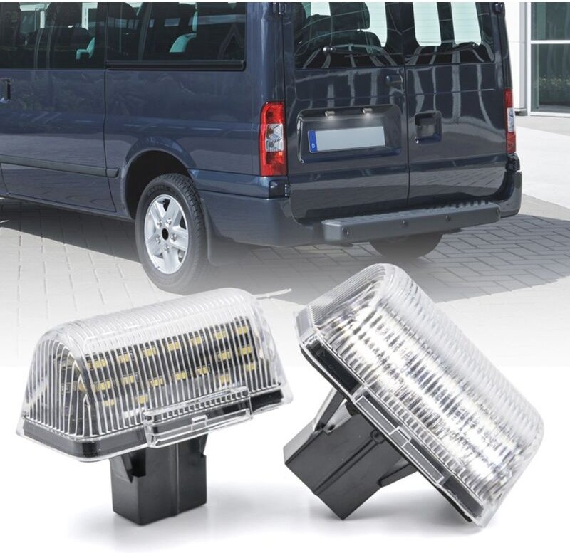 2 StüCk für Transit MK6 MK7 1985-2013 für Transit Connect 2002-2013 4388111 LED Kennzeichen Licht Beleuchtung