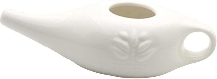 250-Ml-Keramik-Neti-Topf, Nasenreinigungstopf, Langlebig, Auslaufsicher, zum NasenspüLen, NasenspüLen für MäNner und Fra...