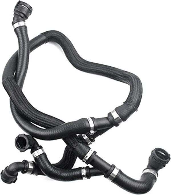 Tlily - Motor-AusgleichsbehäLter-KüHlerschlauch, Gummi-WasserküHlmittelrohr für E70 E71 X5 X6 35IX 40IX 17127576371