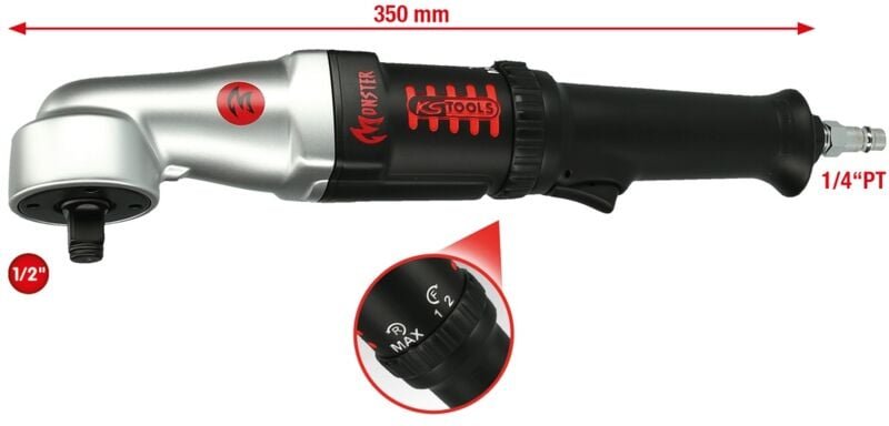 Ks Tools 1/2' monster Hochleistungs-Druckluft-Schlag-Ratschenschrauber 271 Nm