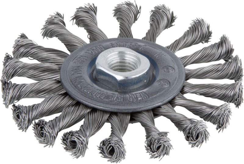 Stahldraht-Scheibenbürste ws M14 ø 115 mm 2149000 1 St. - Wolfcraft