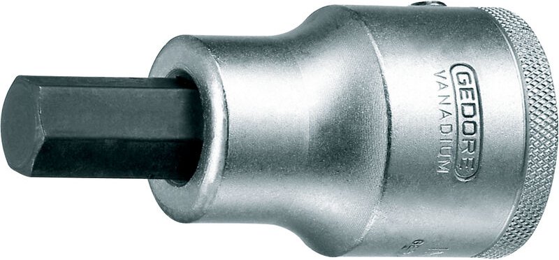 Steckschlüsseleinsatz in 32 3/4 ″ Innen-6-kant Schlüsselweite 19 mm Länge 80 mm