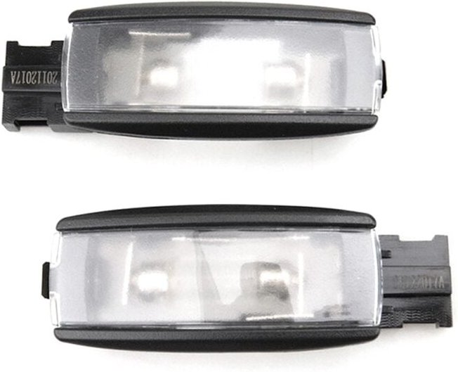 2-Teilige Dome-Lampen-Leseleuchte für B6 B7 CC Golf 5 MK6 MK7 Innen-Make-Up-Leuchten 1KD947109A Schwarz