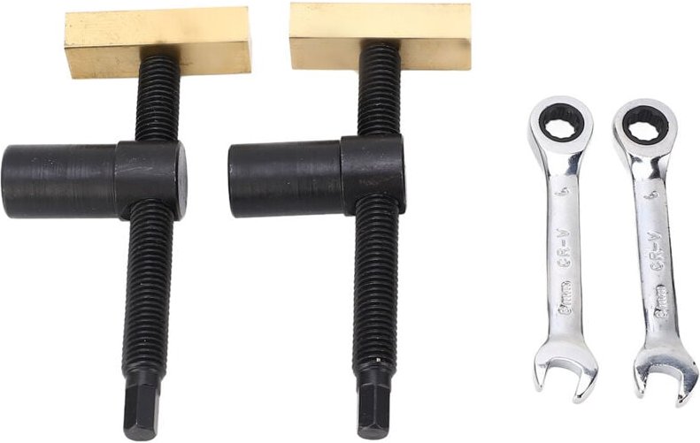 Sets verstellbarer Tischklemmen für die Holzbearbeitung, Edelstahl und Messing, Schnellbefestigung für Hundebank, Holzbe...