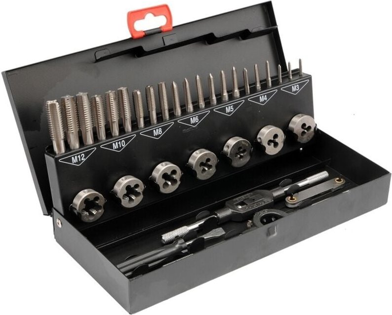 Yato - Gewindebohrer- und Schneideisensatz m3-m12, 32-teilig YT-2975