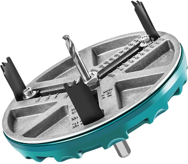 Verstellbare Lochsäge, Durchmesser 45 mm–130 mm, zum Öffnen und Schneiden von Löchern in Gipskarton und Korkplatten