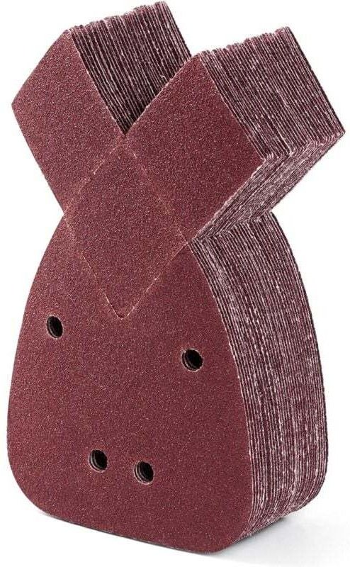 Confezione da 30 tamponi abrasivi Mouse a 4 fori, grana 80, per levigatrice di precisione, velcro, carta vetrata Mouse P...