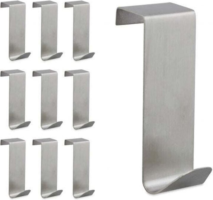10er pack turhaken aus edelstahl