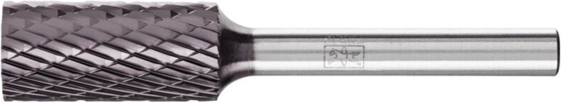 Pferd - Hartmetall Frässtift Zylinder zya ø 12x25mm Schaft-Ø 6mm Z3P universal mittel kreuzverzahnt hicoat