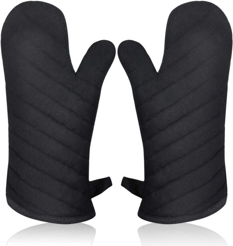 Lange, hitzebeständige Küchenhandschuhe, ideal zum Backen, Kochen, für Mikrowelle, Pizza, Grillen und andere Küchenutens...