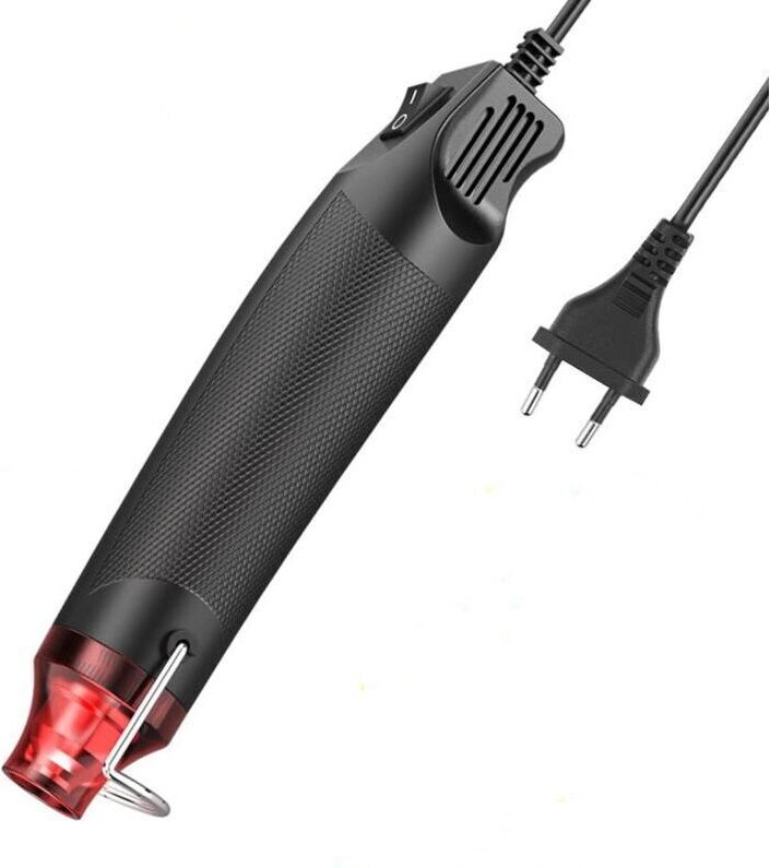Mini-Heißluftpistole, 300 W, kleines Heißluftgebläse, schnelles Erhitzen zum Schrumpfen, Prägen und Trocknen von Farbe a...