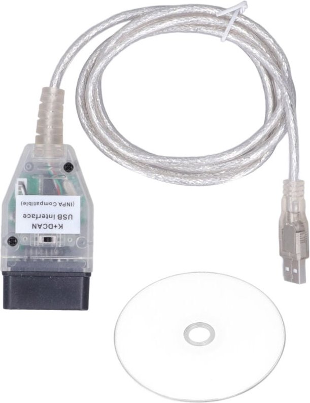 Jeffergarden Car Diagnostic Tool Cable K+DCAN OBD2 USB -Schnittstelle mit Switch -Ersatz für die Serie 1 E81 E82 E83 E87...