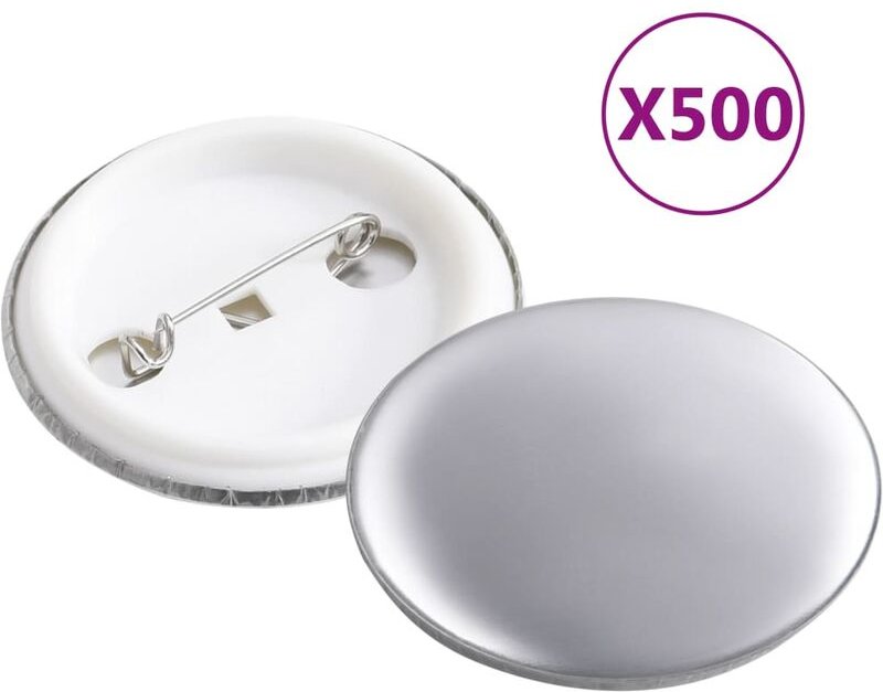 Button-Teile 500 Sets 37 mm Vidaxl