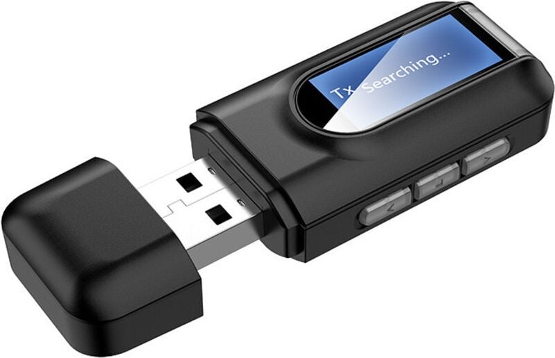 Bluetooth Adapter Audio 5.0: 2 in 1 Wireless Bluetooth Sender mit 3,5mm Klinke, USB Bluetooth Transmitter für Auto TV PC...