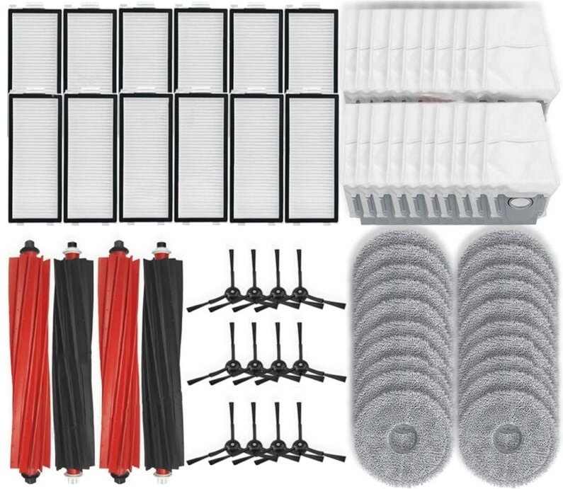 Tlily - Für Qrevo Master, V20, P10S Pro Hauptseitenbürste Hepa-Filter