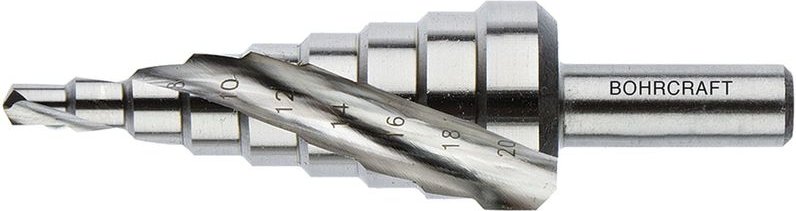 Bohrcraft - Stufenbohrer Gr.3 hss 2 Schneiden Bohrer ø 4,0-30,0 mm
