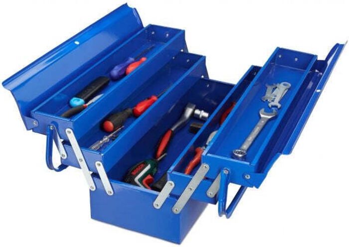 Werkzeugkasten leer blau 8830