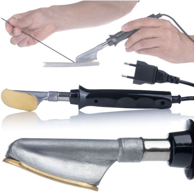 Rosfix Kunststoff-Schweißgerät 230 mm – Lötkolben mit Flachspitze 50 × 24 mm 110 cm Kabel Für Reparatur & Glätten von Ku...