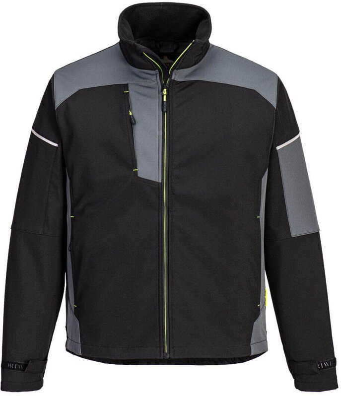 Softshell-Jacke Pw3 (3l) - XXXL - Schwarz / Zoom Grau - Portwest