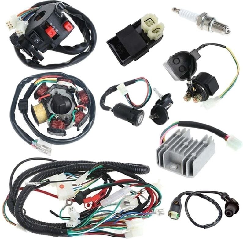 Tlily - CDI-Spule für kompletten Kabelbaum GY6 150CC atv Quad Go Kart