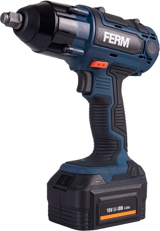 Akku-Schlagschrauber 18V - 380Nm, inkl. 4,0Ah Li-Ion Akku, Ladegerät und 2-teiligem Steckschlüsselsatz. - Ferm