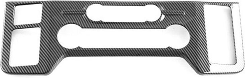 Auto Carbon Fiber Zentrale Konsole Klimaanlage a/c Schalter Tasten Knopf Abdeckung Trim für Ford F150 2022 2023
