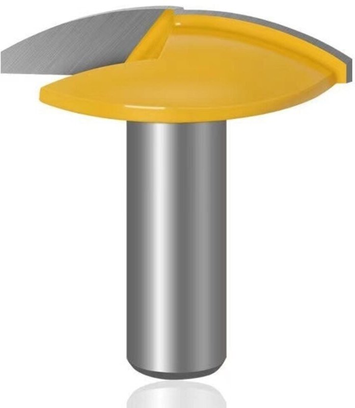 Csparkv - 44,2 mm) 8 mm gebogener und horizontaler Fräser mit Schaft, Hartmetall-Formfräser – professionelle Holzbearbei...