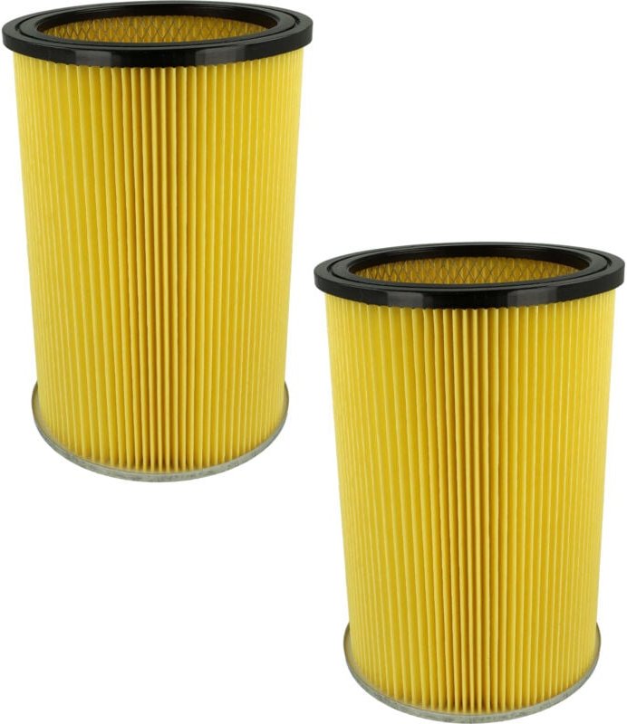 2x Faltenfilter kompatibel mit Thomas 15-300 za ( ... - 2010) Nass- & Trockensauger - Filter, Patronenfilter, schwarz ge...