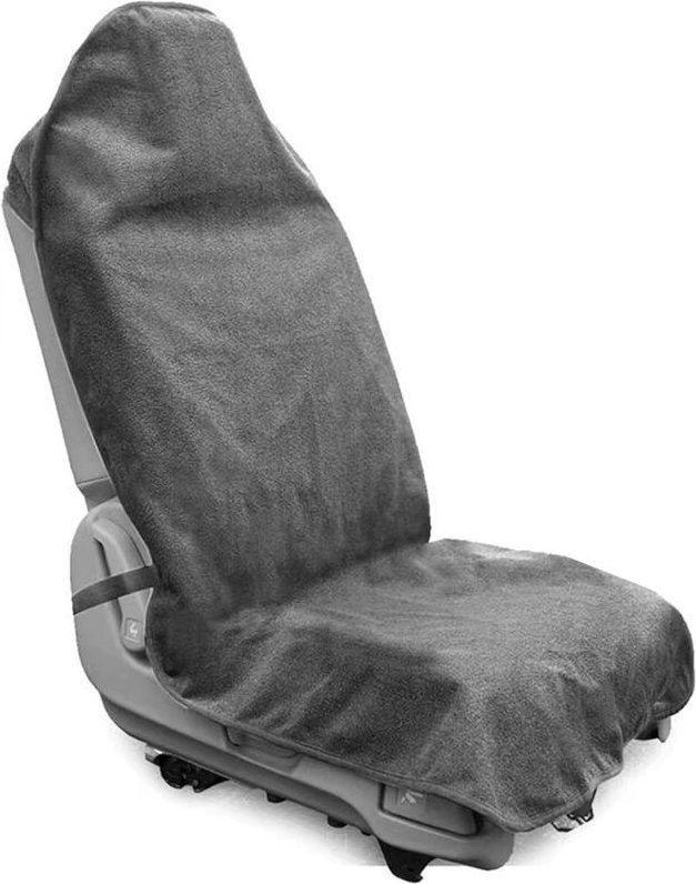 Grauer wasserdichter Autositzbezug, atmungsaktiver und schweißfester schützender Frotteestoff