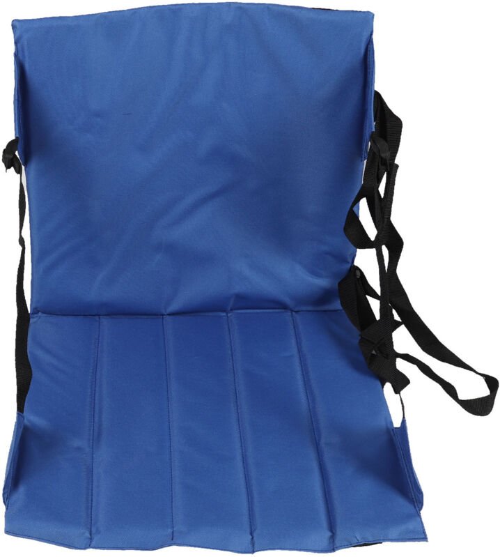 Zusammenklappbarer und bequemer Stadionsitz aus blauem Oxford-Gewebe mit Aufbewahrungstasche, ideal für Garten, Camping ...
