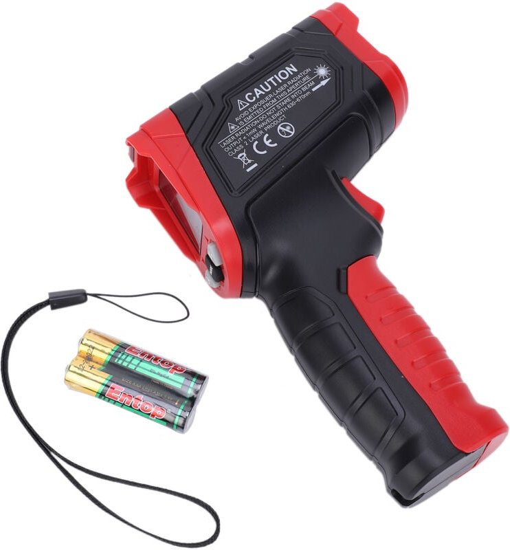 Infrarot-Thermometer, berührungsloses digitales Temperaturmessgerät, Messbereich -50 °C bis 680 °C (-58 °F bis 1056 °F) ...