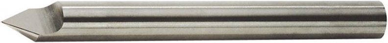 Gravierstichel Profil D Ø 10 mm VHM Gesamtlänge 75 mm
