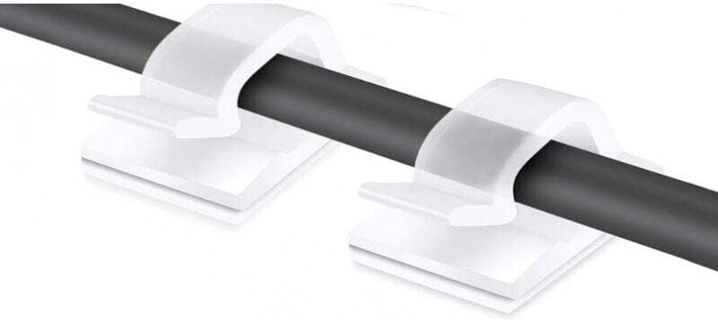 100er-Pack Kabelclips, selbstklebendes Kabelmanagement, selbstklebende Kabelbinder, Kabelbinder-Organizer, Kabelbefestig...