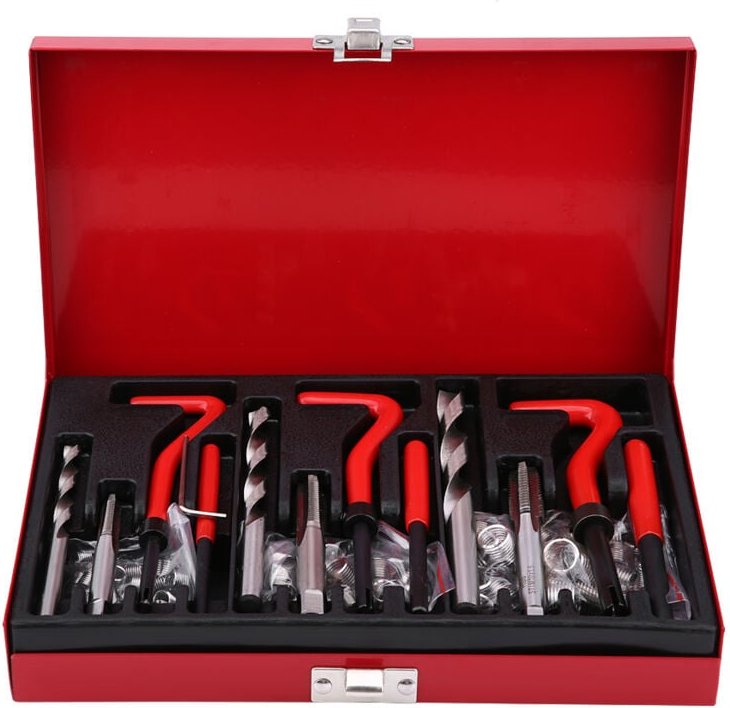 Zoternen - Bohrereinsatz Gewindereparatursatz M6 M8 M10 88-teilig für Auto