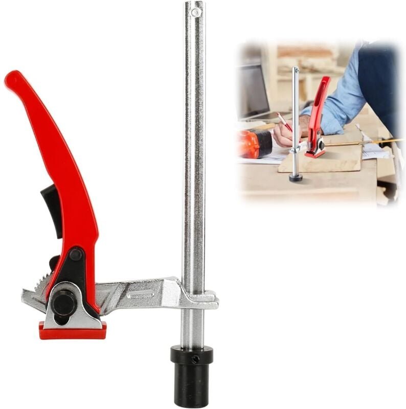 20-mm-Hebelklemme für Multifunktionstische, Schnellspannelement, mit 160 mm Spannweite und 60 mm Ausladung, verstellbare...