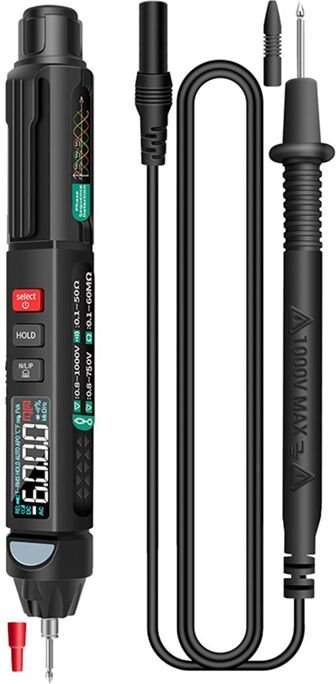 A3008 Digitalmultimeter, Automatischer Intelligenter Sensor-Stifttester, 6000 ZäHlungen, BerüHrungsloser SpannungsprüFer...