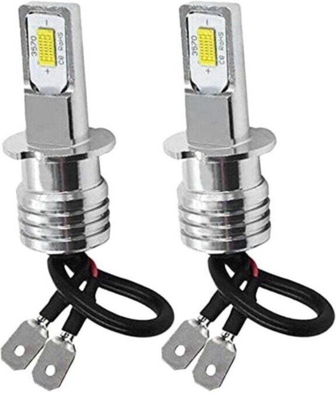 Set mit 2 H3 LED-Nebelscheinwerferlampen, Kaltweiß 6000K, Hohe Helligkeit