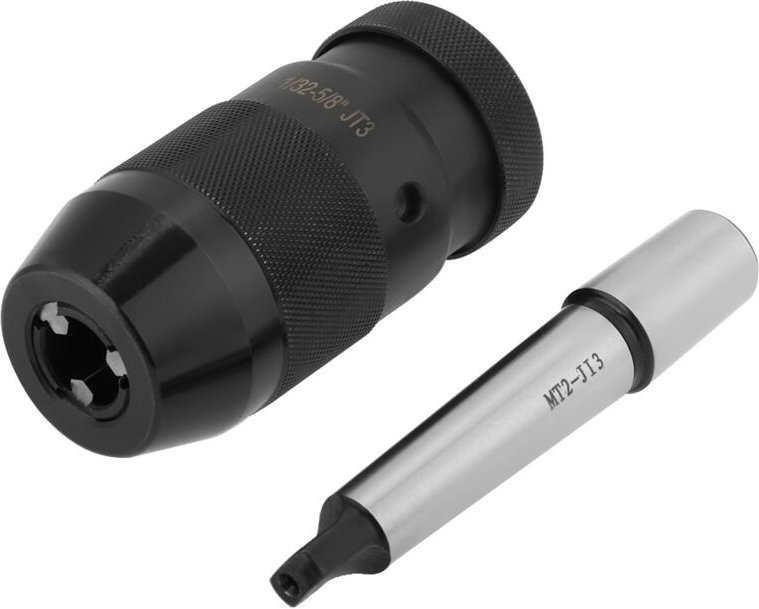 Eosnow Schnellspannbohrfutter, 1–16 mm Kapazität, praktischer Bit-Adapter, mit MT2-JT3-Kegeldorn, für maschinelles Fräse...