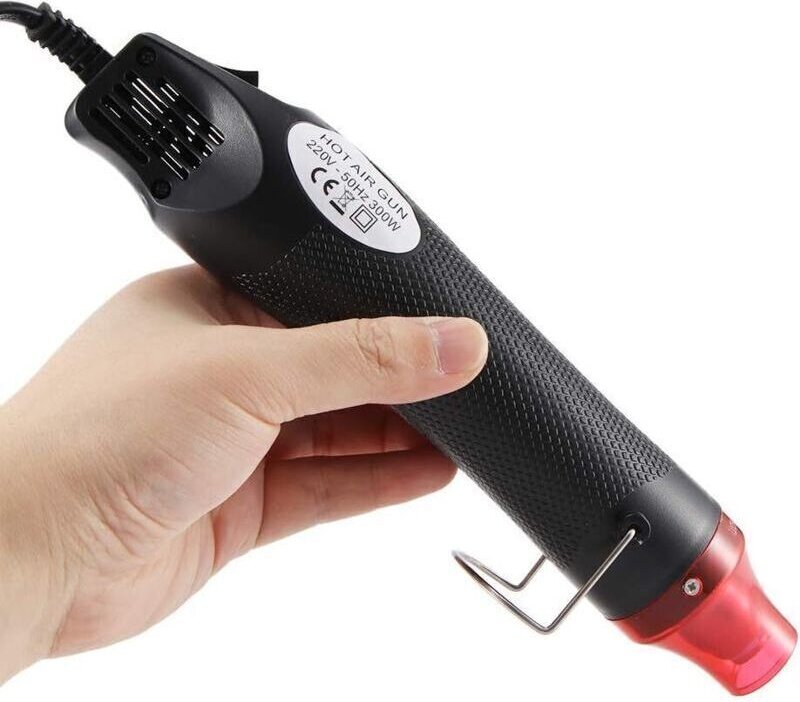 Tragbares Heißluftgebläse 300W Hochtemperatur-Heißluftgebläse für DIY-Projekte und Prägung unter Schrumpffolie oder zum ...